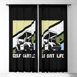 Golf Cart Life Vintage Blackout Curtain