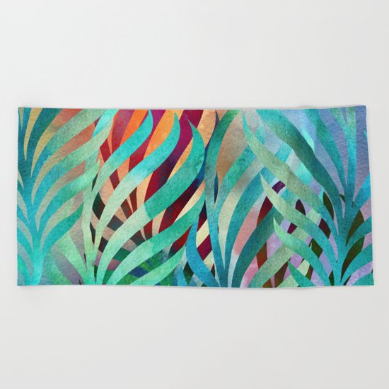 Tropical Palms Beach Towel