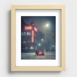 Neon Nights Recessed Framed Print