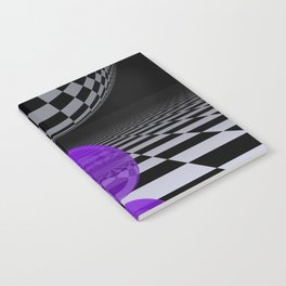 opart and violet spheres -02- Notebook
