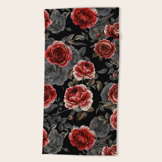 Rose Garden Beach Towel