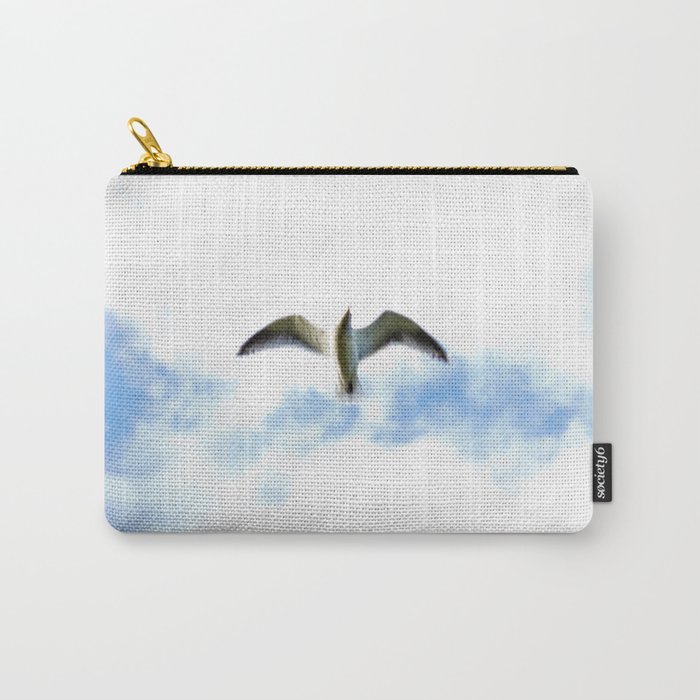 Seagull in Flight Carry-All Pouch