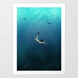 Underwater Universe Art Print
