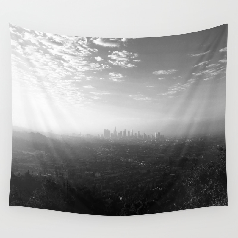Los Angeles L A Skyline Black And White Jodilynpaintings