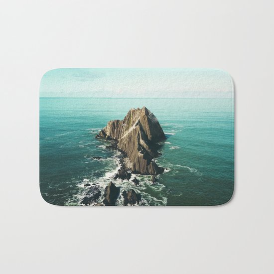 Island green sea Bath Mat