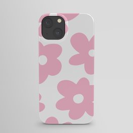 Groovy Pink Flowers iPhone Case