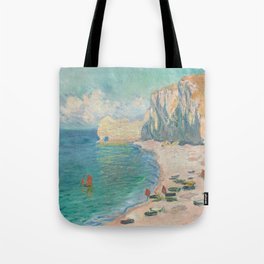 The Beach and the Falaise d'Amont Tote Bag