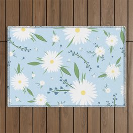 chamomile pattern Outdoor Rug