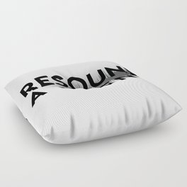 Resound a Silent Logo Light Floor Pillow