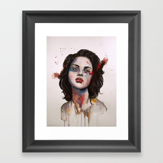 Face Mapping Framed Art Print