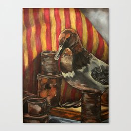 Rust and Stuffing, Oil Pastel Canvas Print