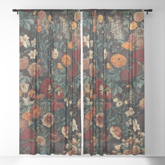 EXOTIC GARDEN - NIGHT XXI Sheer Curtain