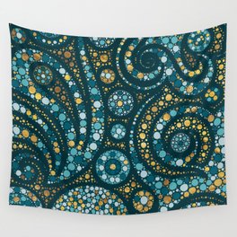 Dot Art Abstract Composition #2 Wall Tapestry