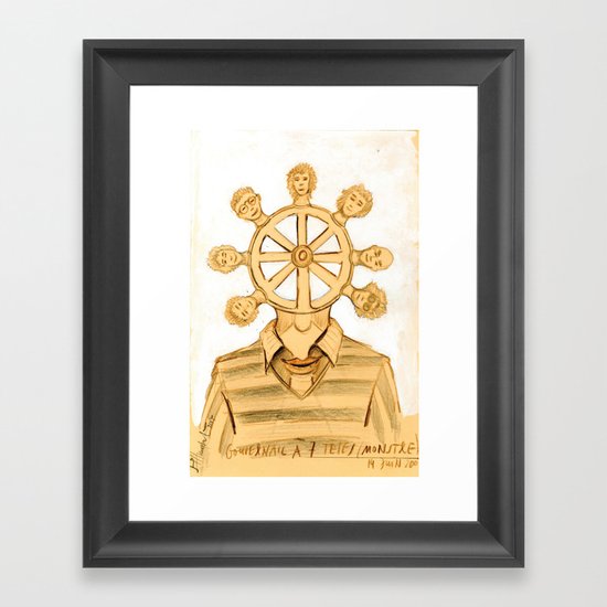 The helm Framed Art Print