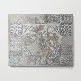 Ancient Roman Villa Mosaic Floor Arles Provence France Metal Print | Villa, Travel, Destinations, Architecture, Digital, Mosaic, Architectural, Photo, Europe, Medieval 