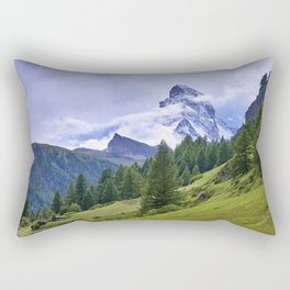Matterhorn mountain. 4.478 meters. Swiss Alps. Switzerland Rectangular Pillow