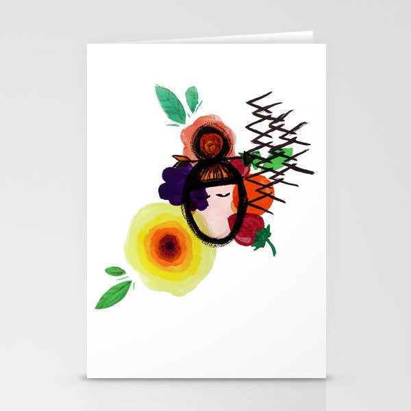 Fruits + Flowers Stationery Cards