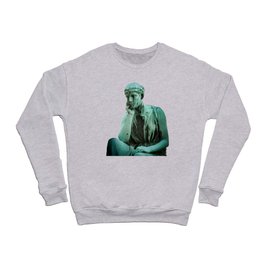 Bronze Monument Contemplating Life at the Albany Rural Cemetery in New York State Crewneck Sweatshirt