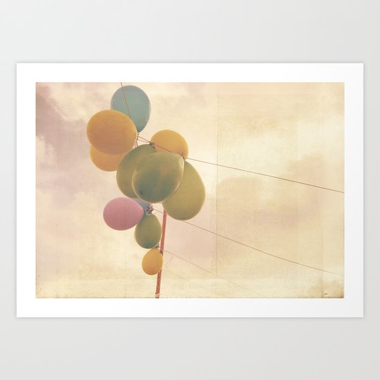 The Vintage Balloons Art Print