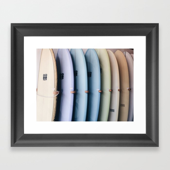 SURF'S UP / Los Angeles, California Gerahmter Kunstdruck