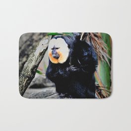 White faced saki monkey Bath Mat | Wildanimal, Mammals, White Faced, Furryanimals, Animal, Nature, Photo, Texture, Cute, Saki 
