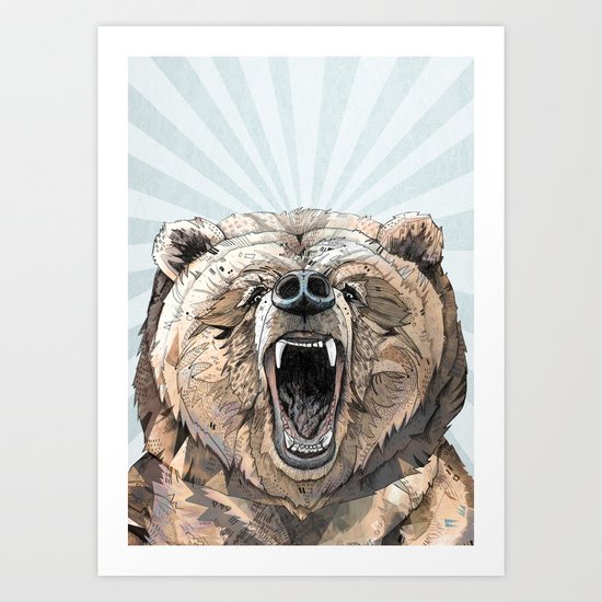 Grizzly Art Print