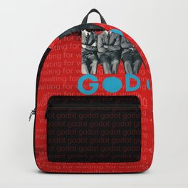 Waiting for GODOT - Samuel BECKETT Backpack | Play, Litterature, Library, Waiting, Book, Narrative, Books, Graphicdesign, Samuelbeckett, Reading 