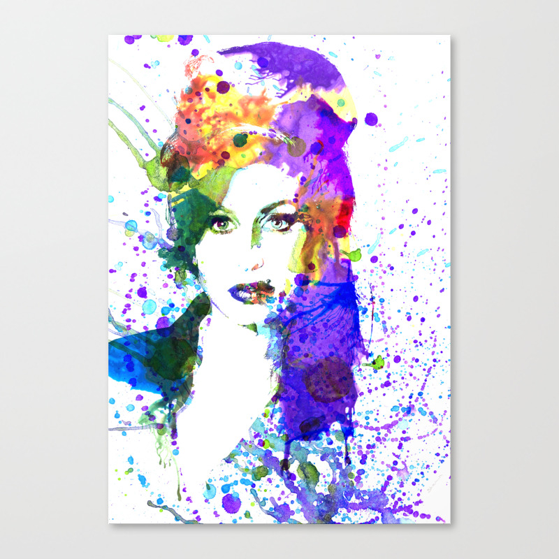 Amywinehouse Canvas Print By Danteblacksmith Society6