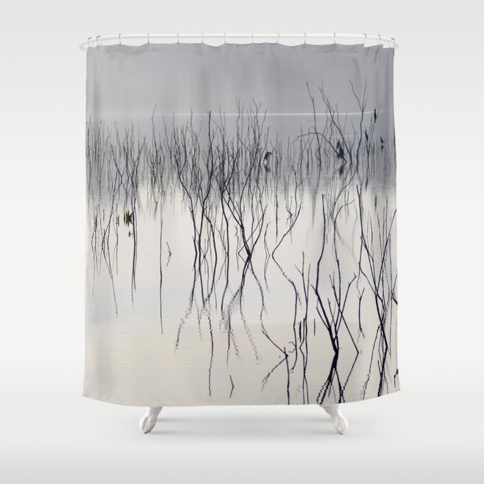 Waiting for the night Shower Curtain
