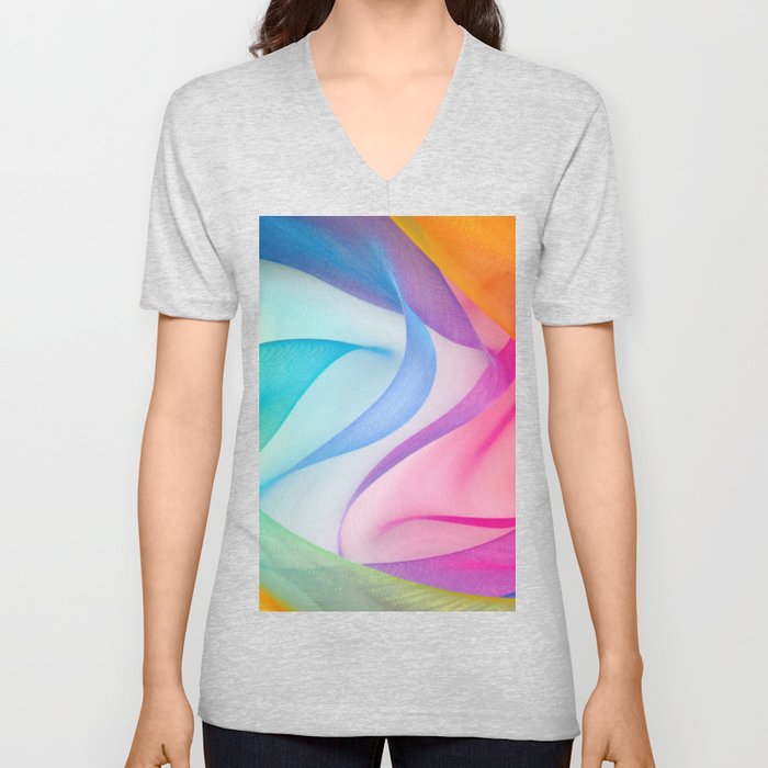 Rainbow Dream V Neck T Shirt