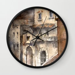 Cortona, Italy Wall Clock