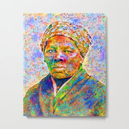 Harriet Tubman Underground Railroad in Contemporary Vibrant Colors 20200710 Metal Print | 19Thcentury, Undergroundrailroad, Slavery, Twentydollarbill, Abolitionist, Africanamerican, Slave, Painting, Civilwar, Harriettubman 