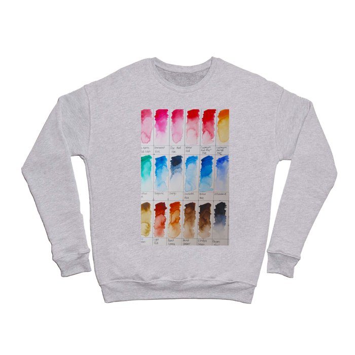 Watercolor Swatches Crewneck Sweatshirt