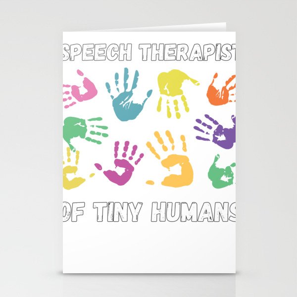 Speech Therapist Language Therapist Voice Stationery Cards