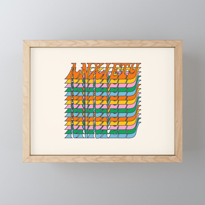 Anxiety Framed Mini Art Print