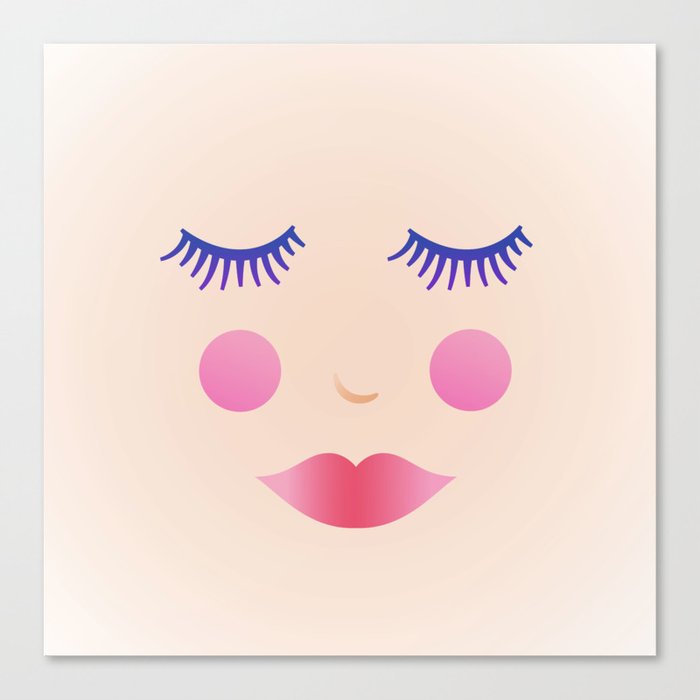 Blush Face Canvas Print