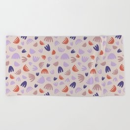 No.2 floral pattern design by carmen ulbrich design Beach Towel