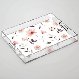 flowers Acrylic Tray