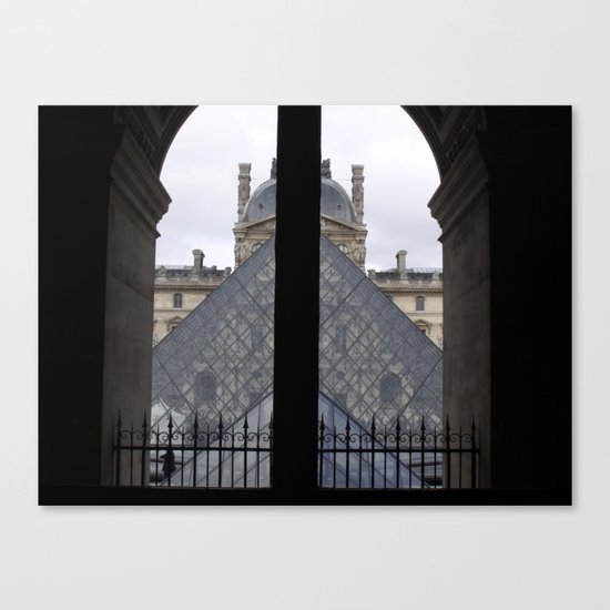 Louvre Pyramid Canvas Print