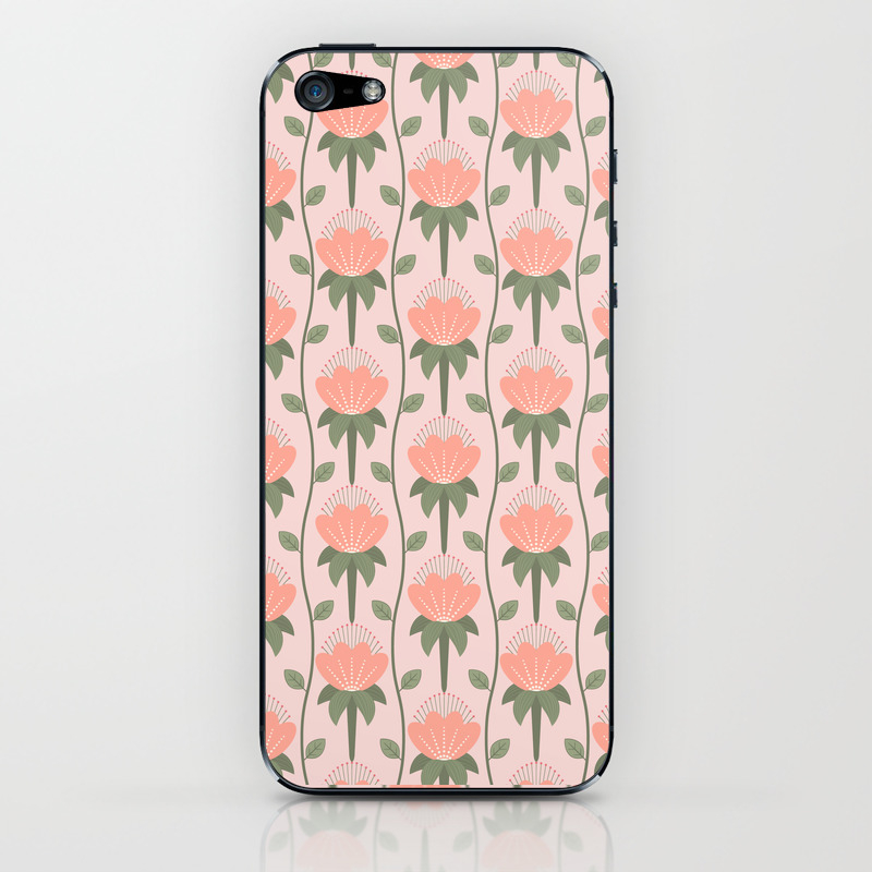 Scandi Floral Pattern iPhone & iPod Skin by calislahn