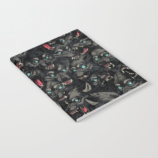 Wolf Pack Pattern Notebook