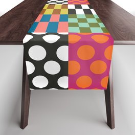 Colorful Checked Patterns \\  Table Runner