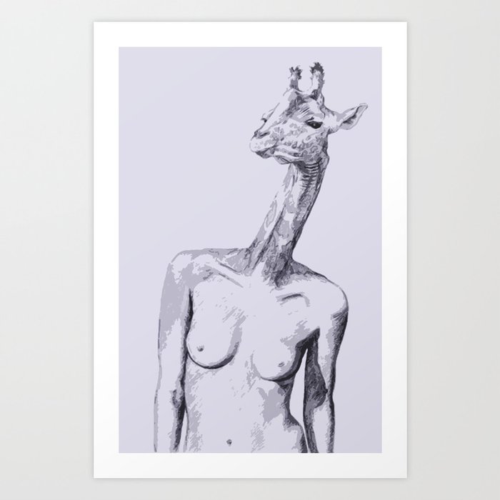 Nudist Art Print By Mycookranaway Society6