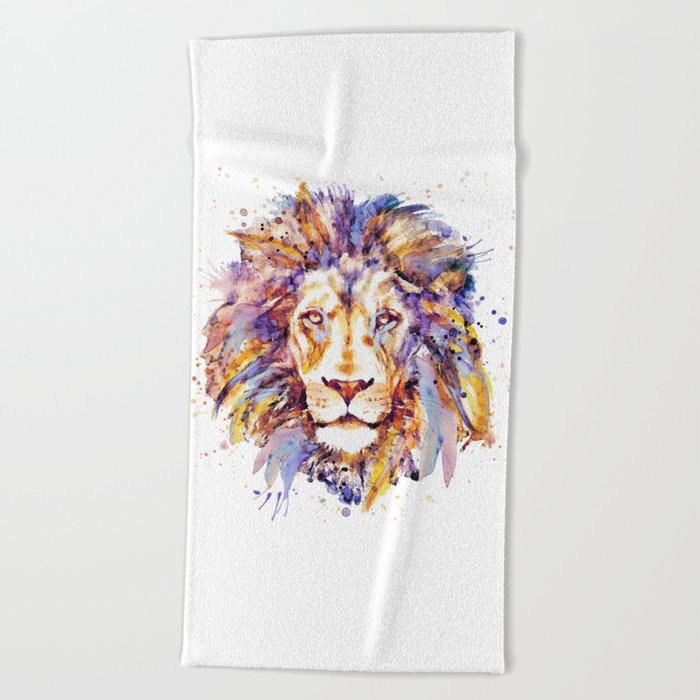 Lion Head Beach Towel