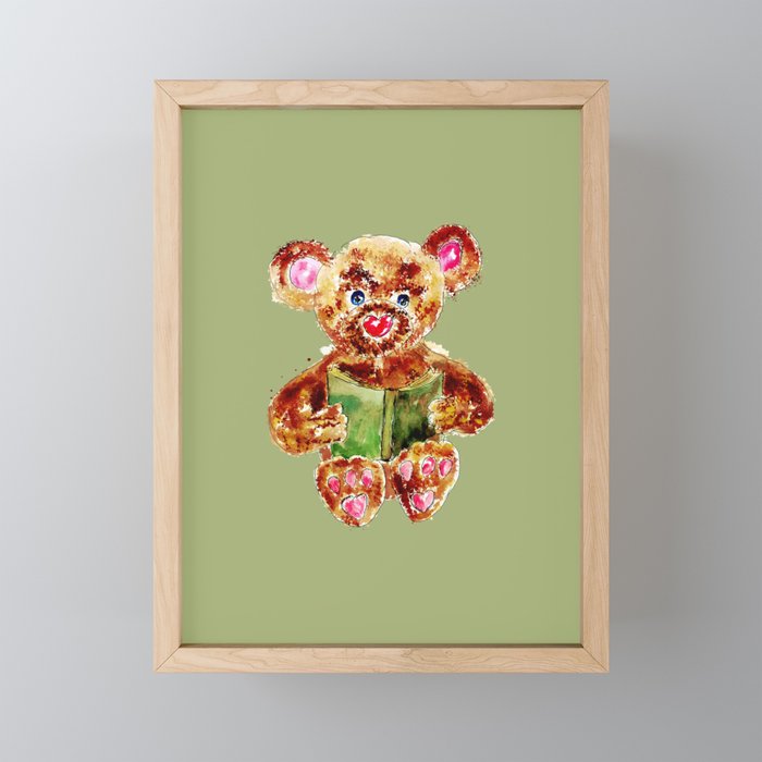 teddy bear framed art