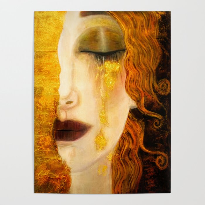 Freya's Golden Tears Viking Lore Poster