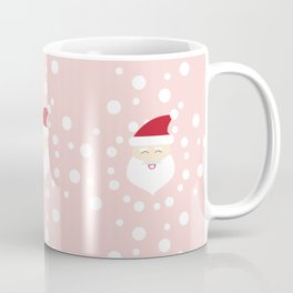 Santa and Snow Holiday Pattern Mug