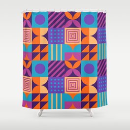 Modern abstract illustration background Shower Curtain