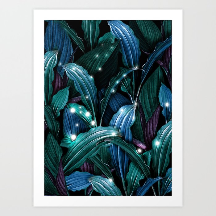 Tropical Magic Forest Art Print