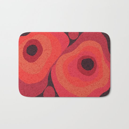 Danish Digital Flower Rug Bath Mat